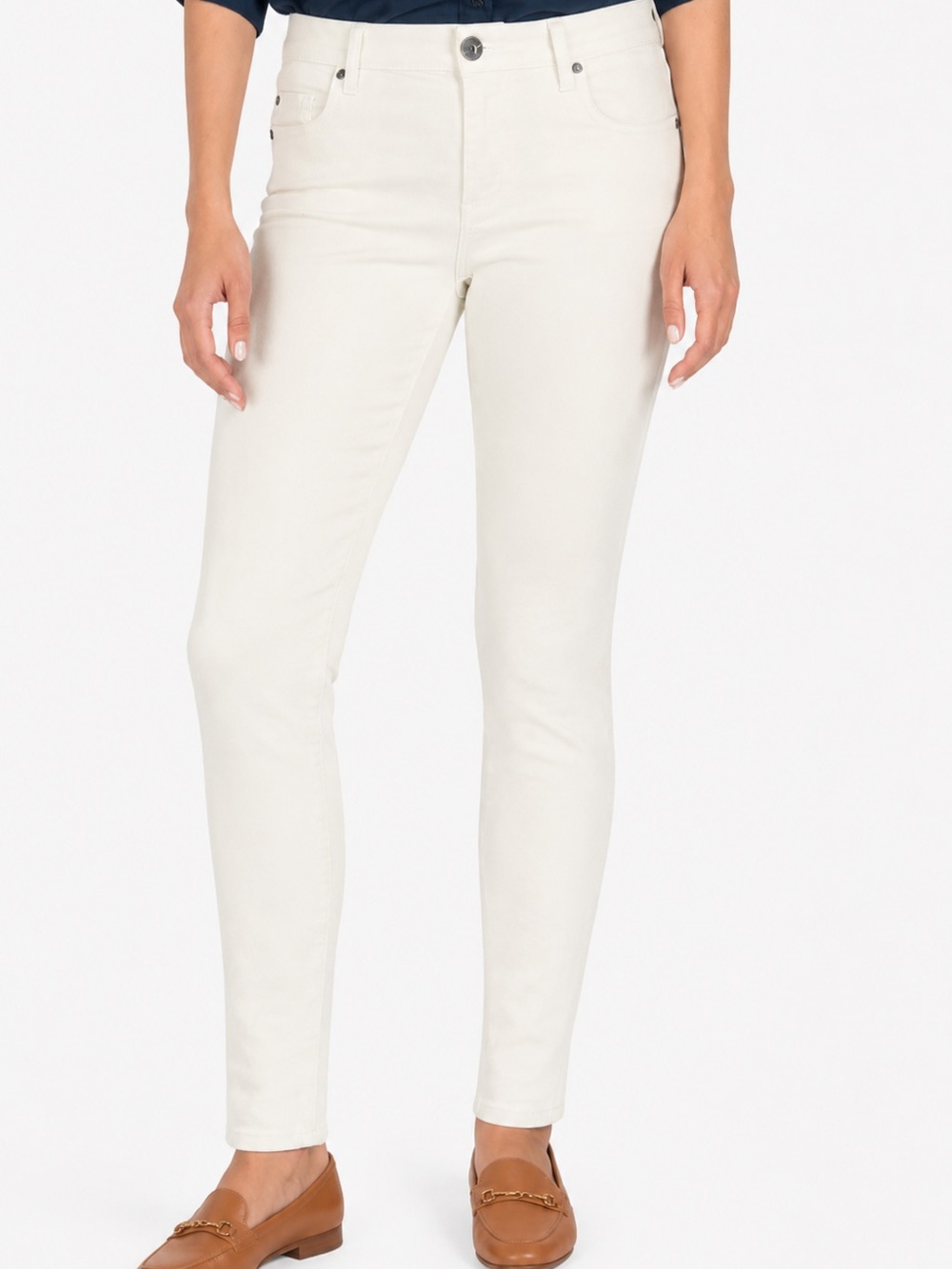 Kut from the Kloth Cream Diana Skinny Corduroys